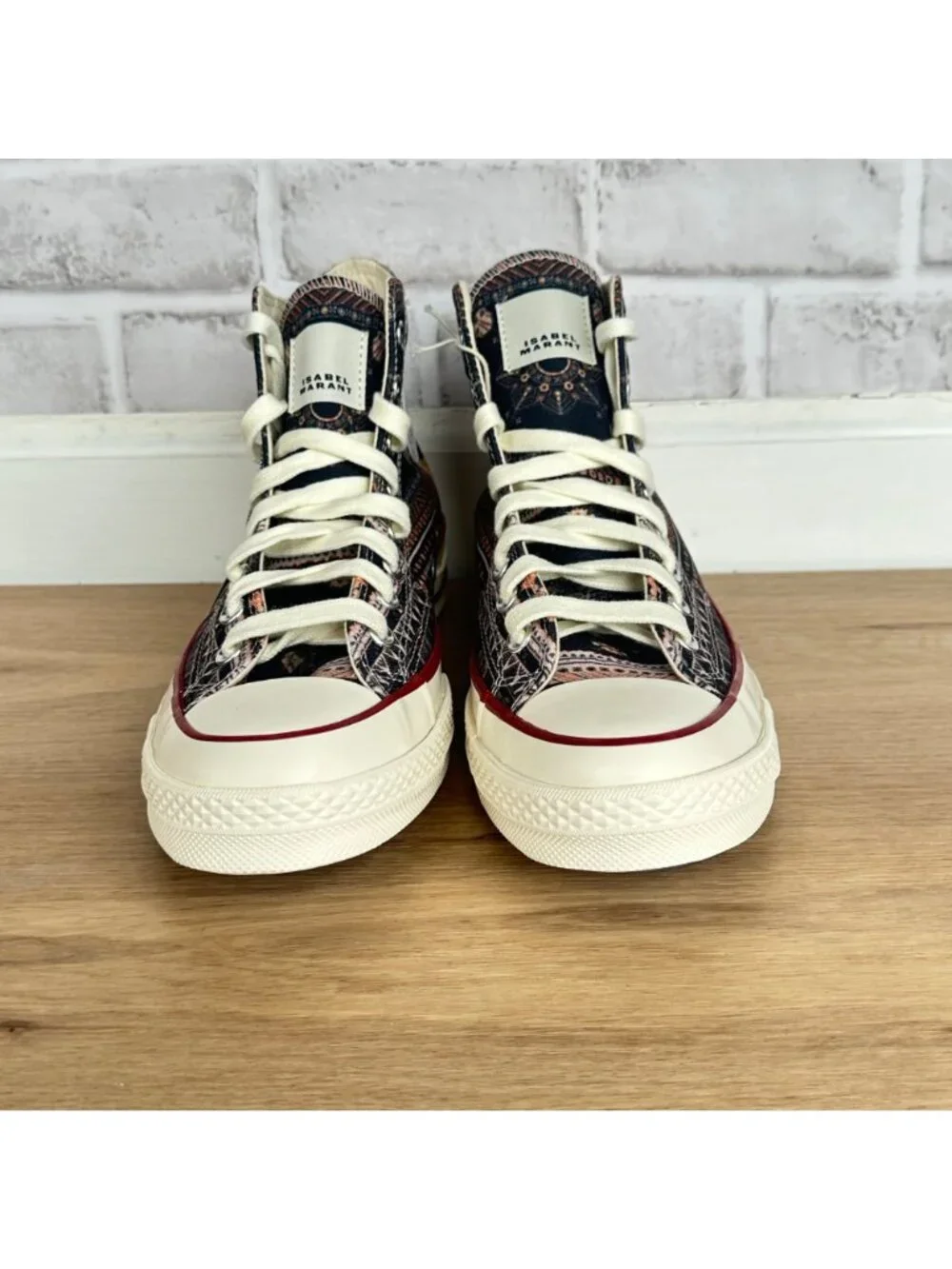 ⭐Converse x Isabel Marant Chuck 70 Hi Sz 8.5 Men Shoes Black Vanilla Ice A14800C - Picture 4 of 14